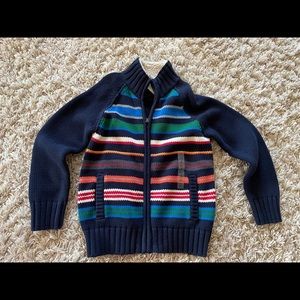 Gap 100% cotton zipped sweater, boy, size s (6-7)